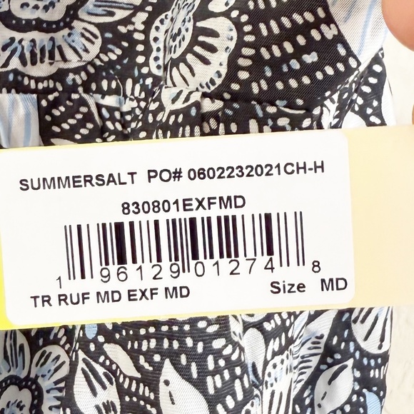 Summersalt Tiered Ruffle Floral Midi Dress Size MD - Picture 5 of 7